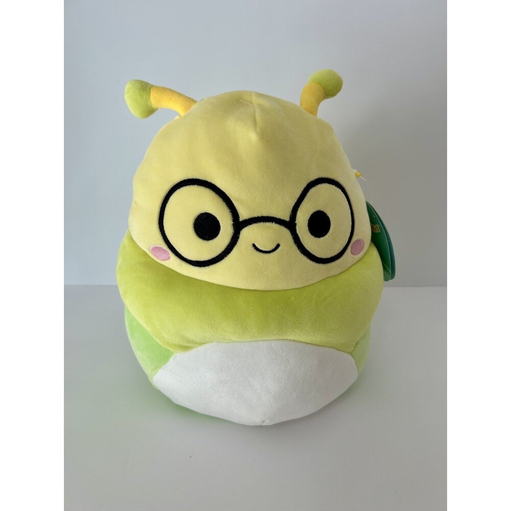 Squishmallows Gilma the Caterpillar Bookworm With Glasses 11" Librarian Gift